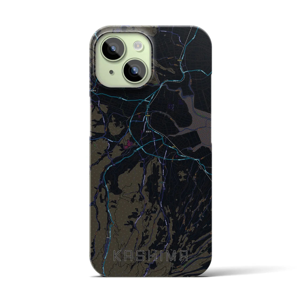 【鹿島(佐賀県)】地図柄iPhoneケース(バックカバータイプ)