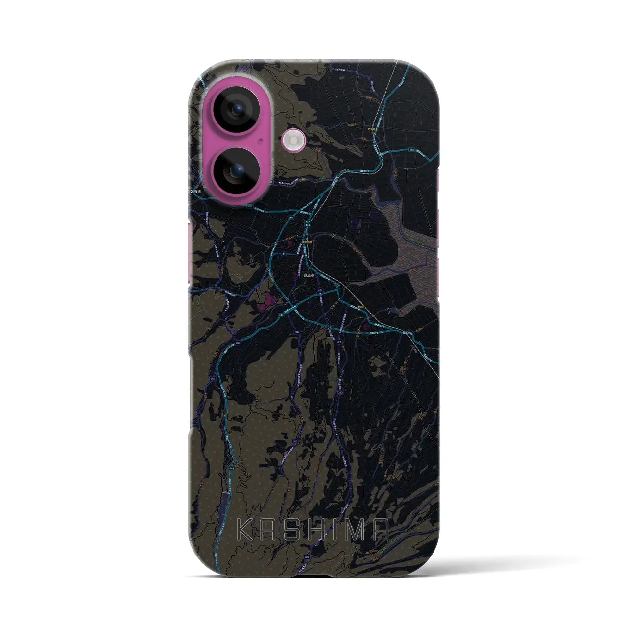 【鹿島(佐賀県)】地図柄iPhoneケース(バックカバータイプ)