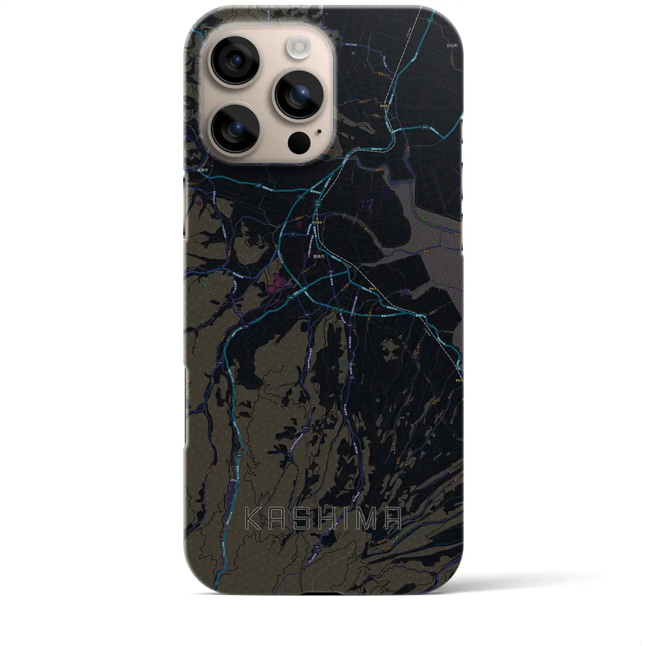 【鹿島(佐賀県)】地図柄iPhoneケース(バックカバータイプ)