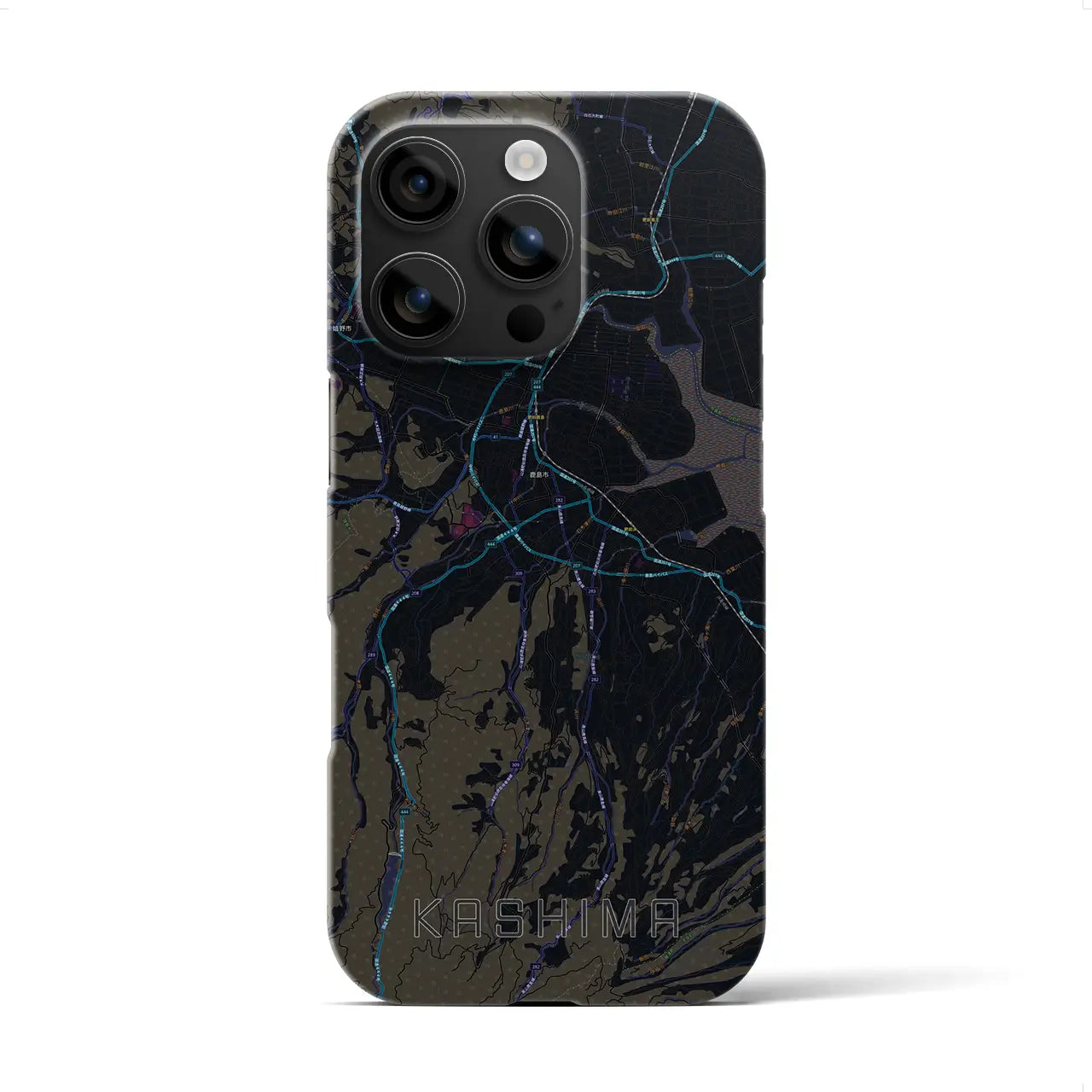 【鹿島(佐賀県)】地図柄iPhoneケース(バックカバータイプ)