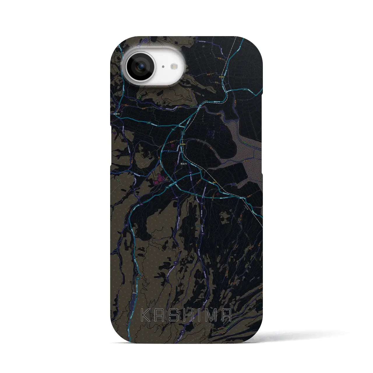 【鹿島(佐賀県)】地図柄iPhoneケース(バックカバータイプ)