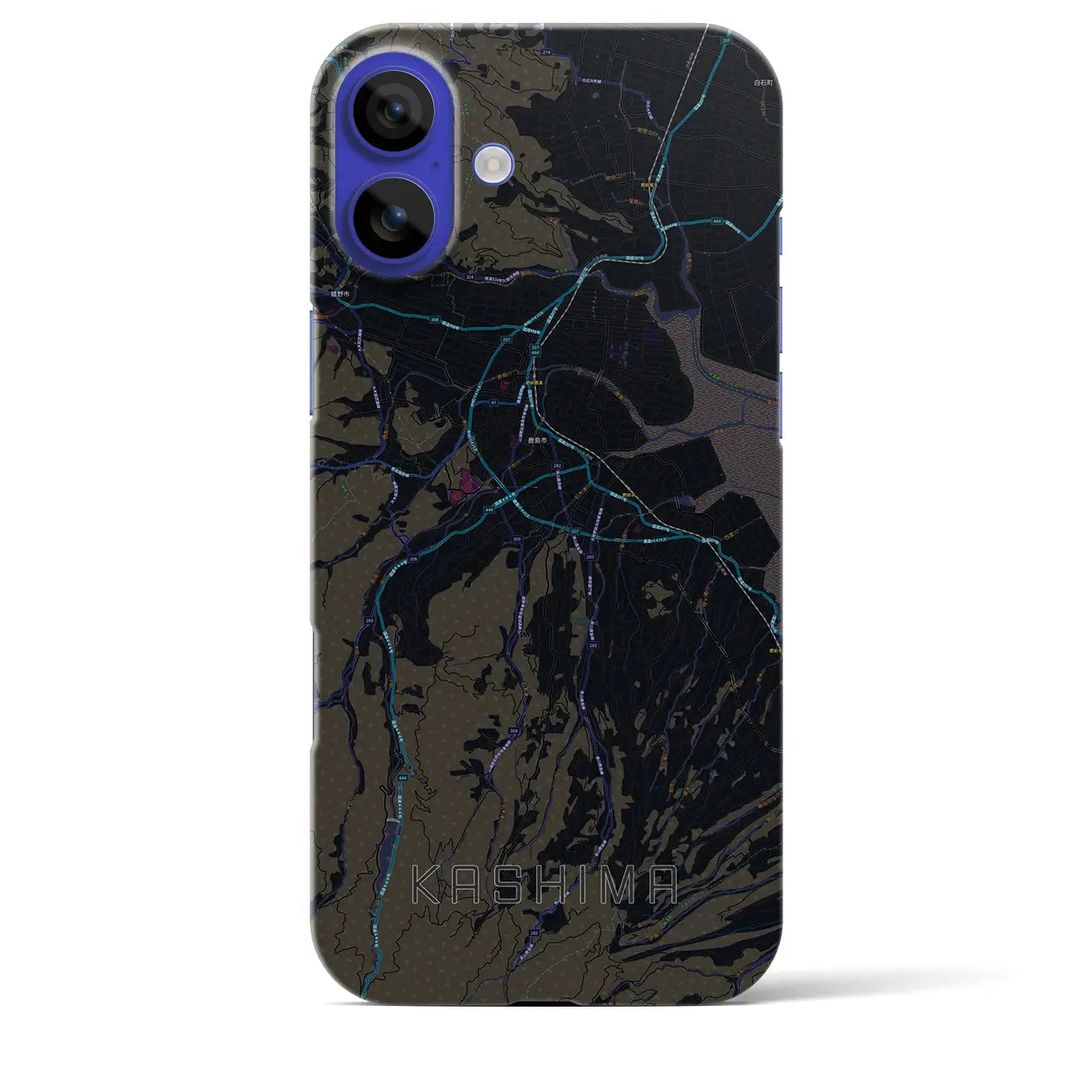 【鹿島(佐賀県)】地図柄iPhoneケース(バックカバータイプ)