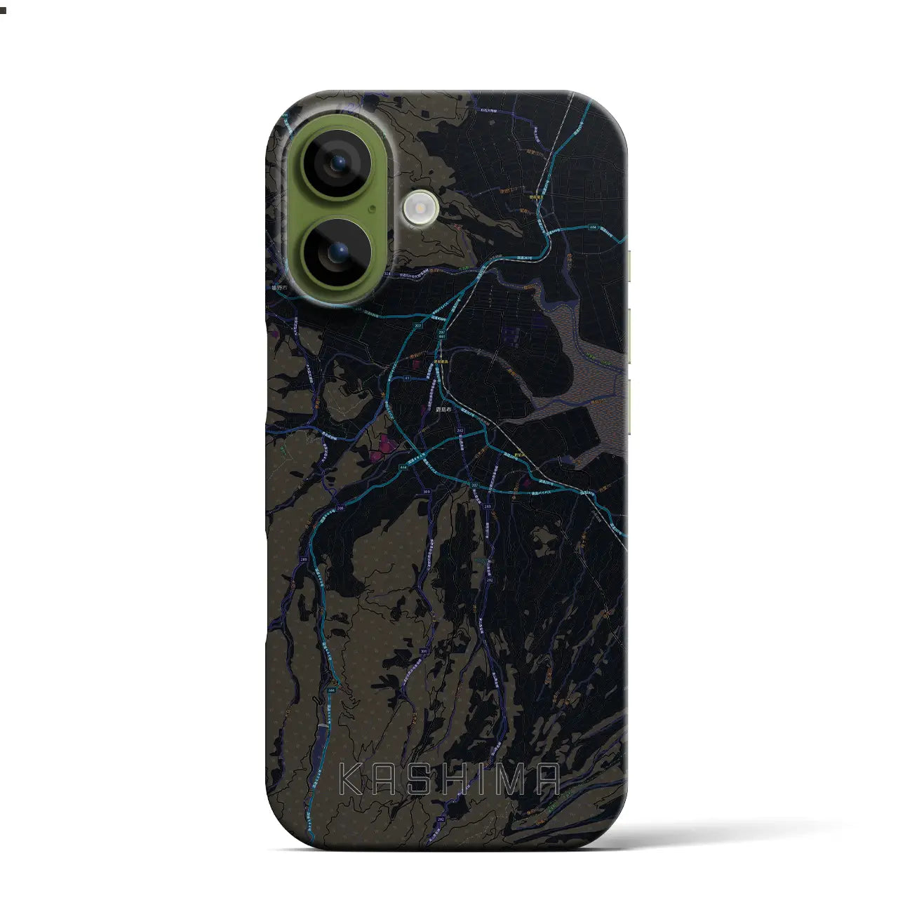 【鹿島(佐賀県)】地図柄iPhoneケース(バックカバータイプ)