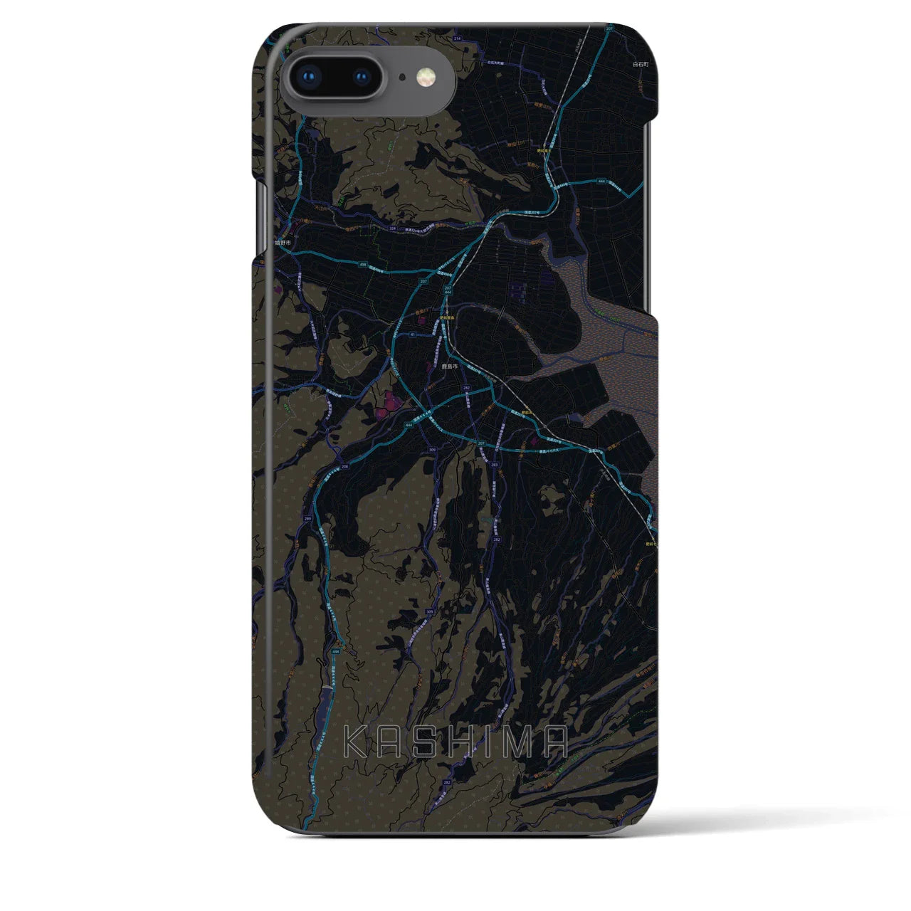 【鹿島(佐賀県)】地図柄iPhoneケース(バックカバータイプ)