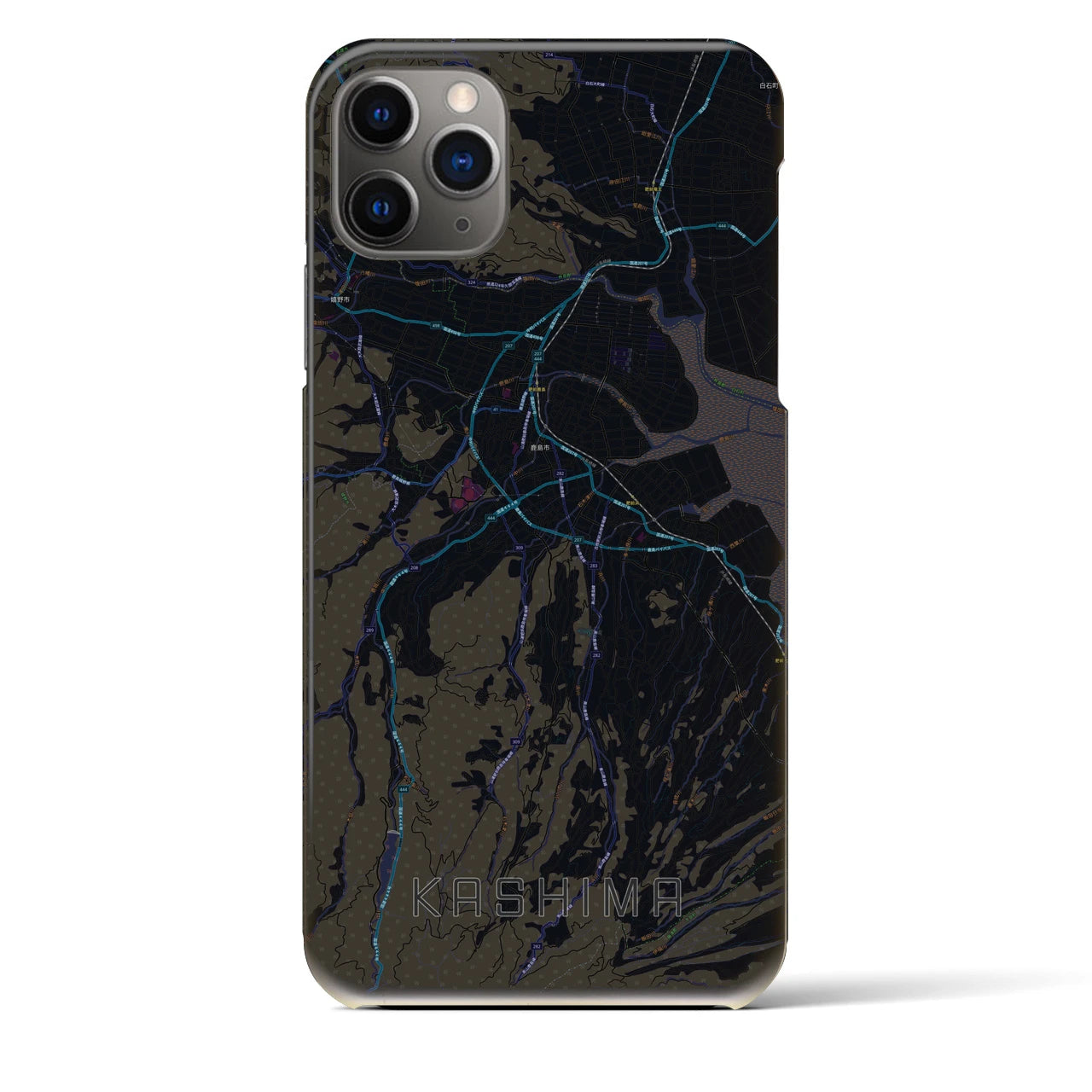 【鹿島(佐賀県)】地図柄iPhoneケース(バックカバータイプ)