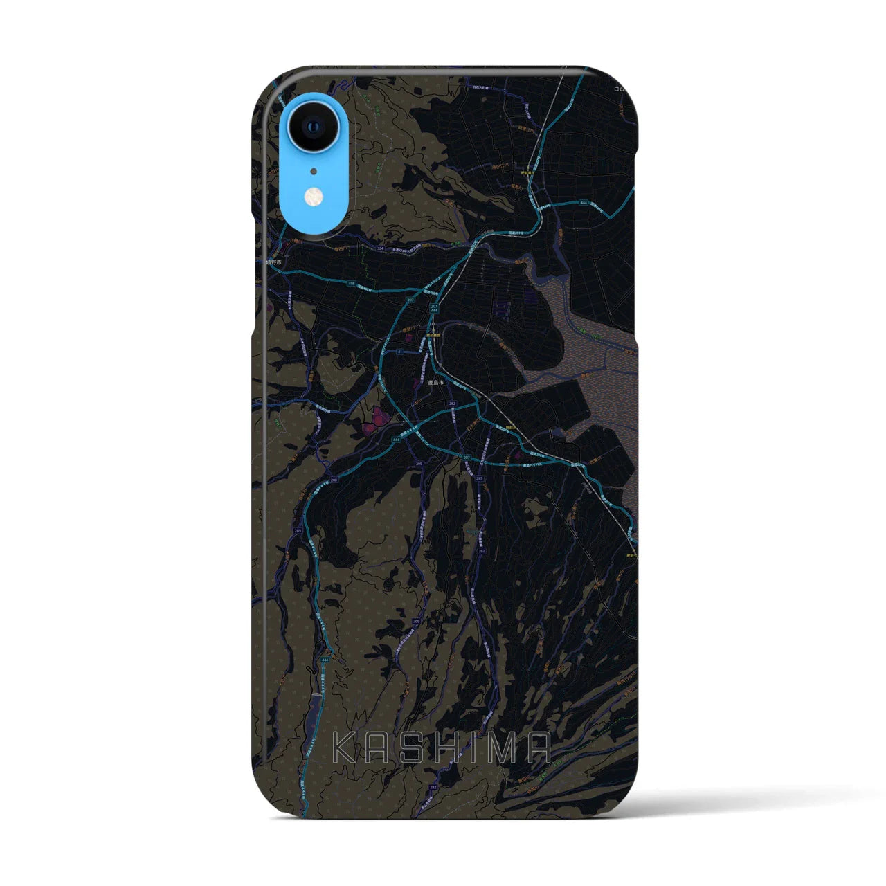 【鹿島(佐賀県)】地図柄iPhoneケース(バックカバータイプ)