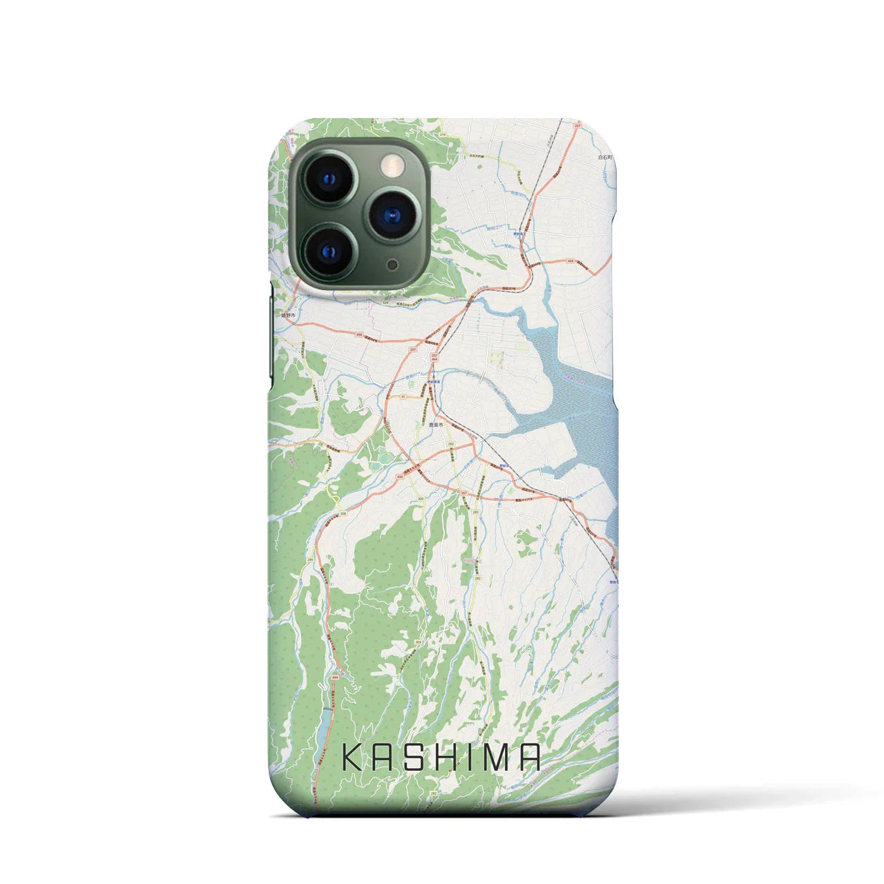 【鹿島(佐賀県)】地図柄iPhoneケース(バックカバータイプ)