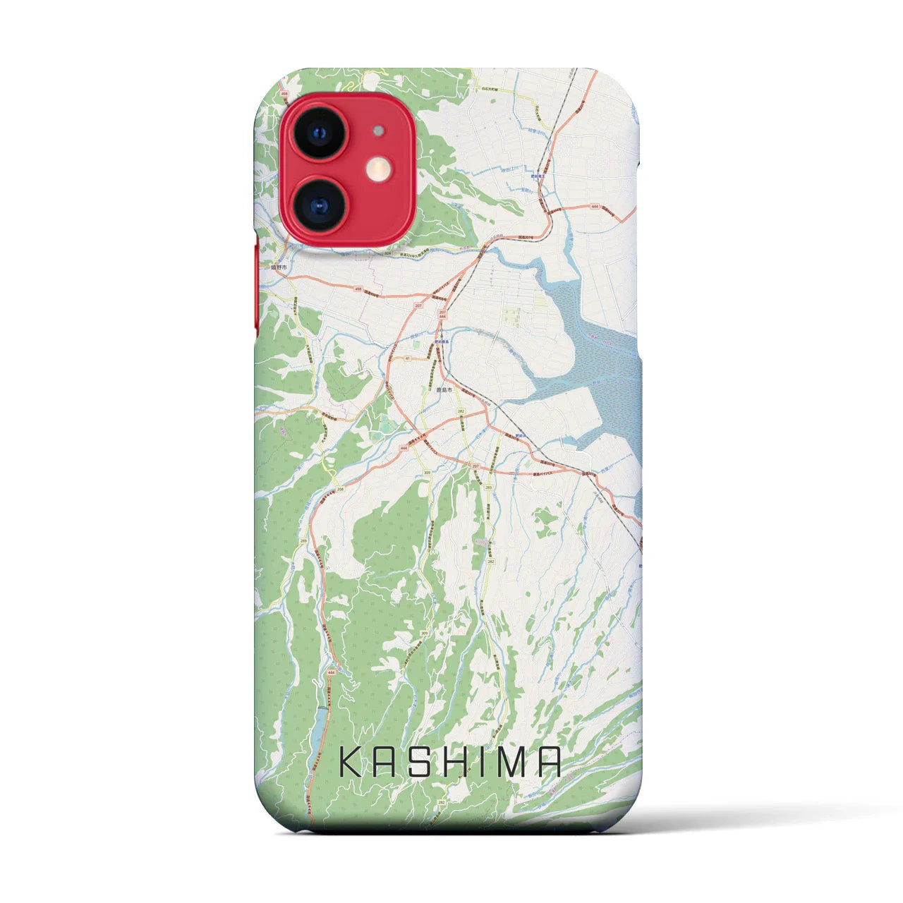 【鹿島(佐賀県)】地図柄iPhoneケース(バックカバータイプ)