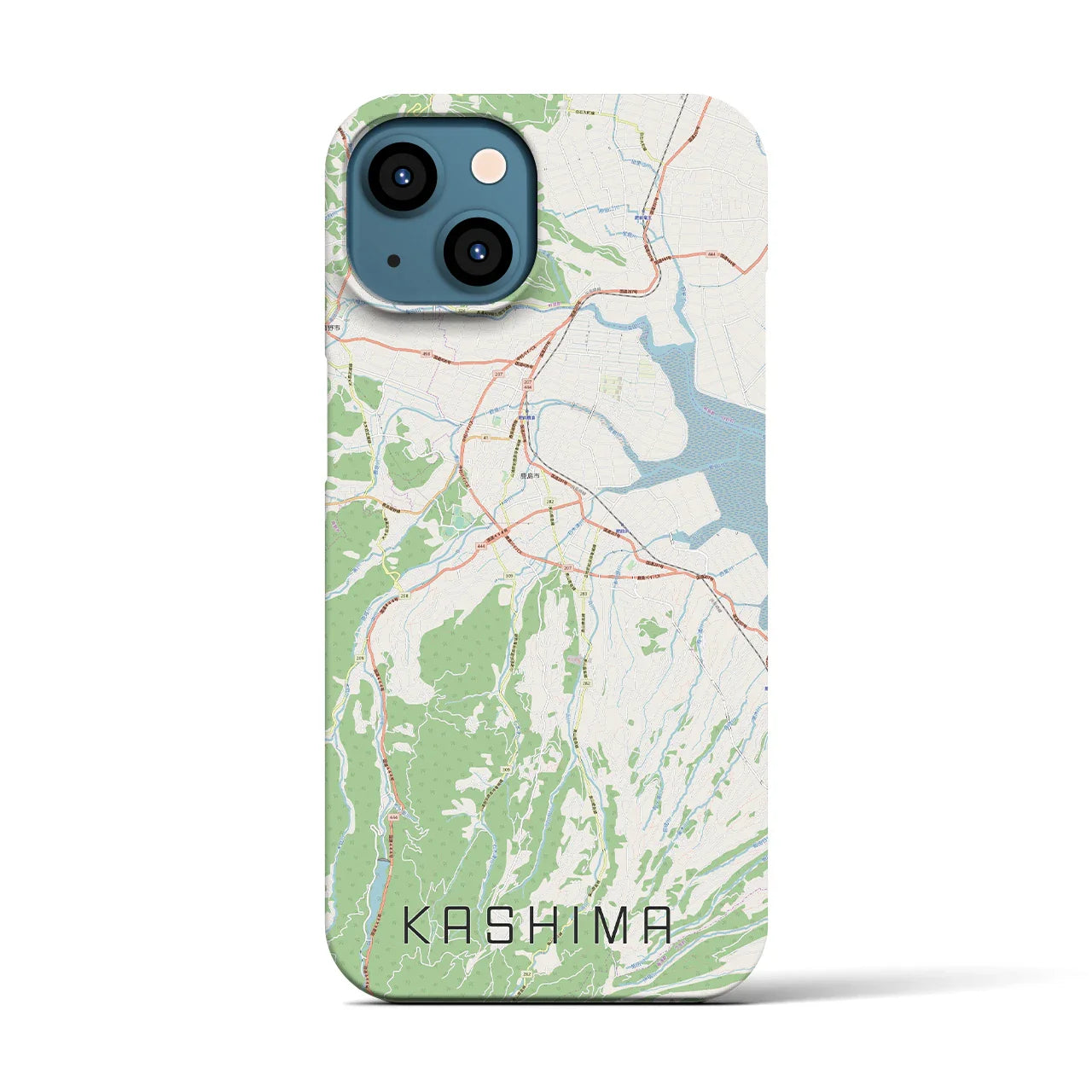 【鹿島(佐賀県)】地図柄iPhoneケース(バックカバータイプ)