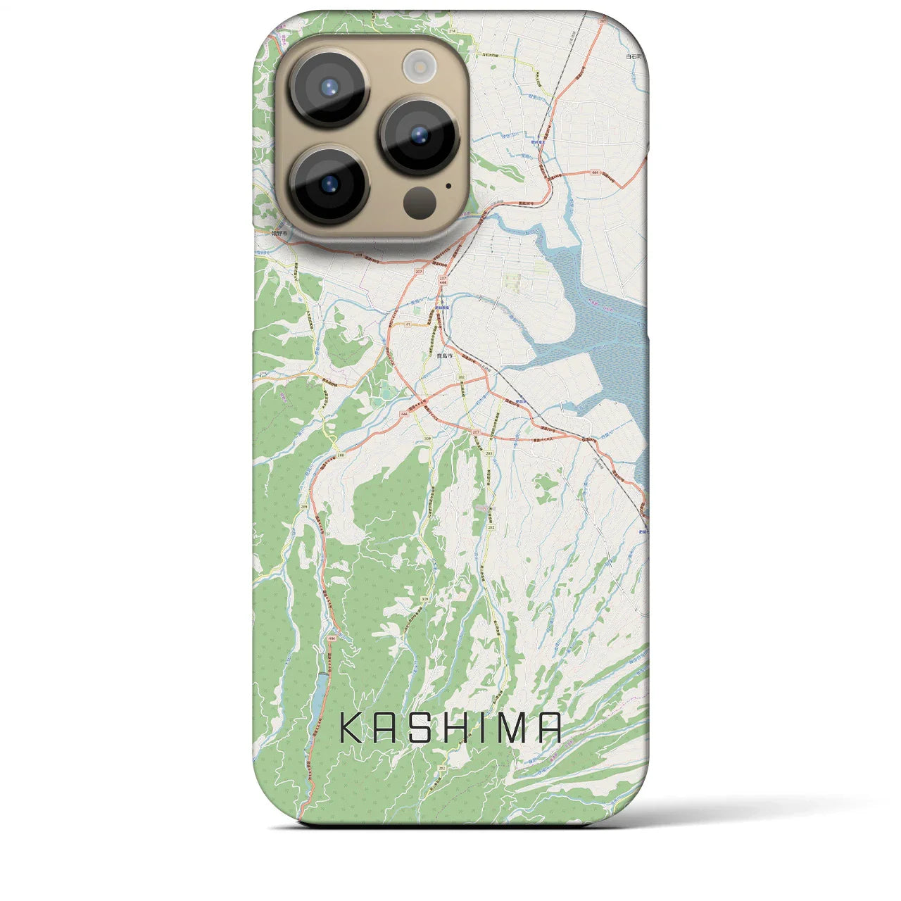 【鹿島(佐賀県)】地図柄iPhoneケース(バックカバータイプ)