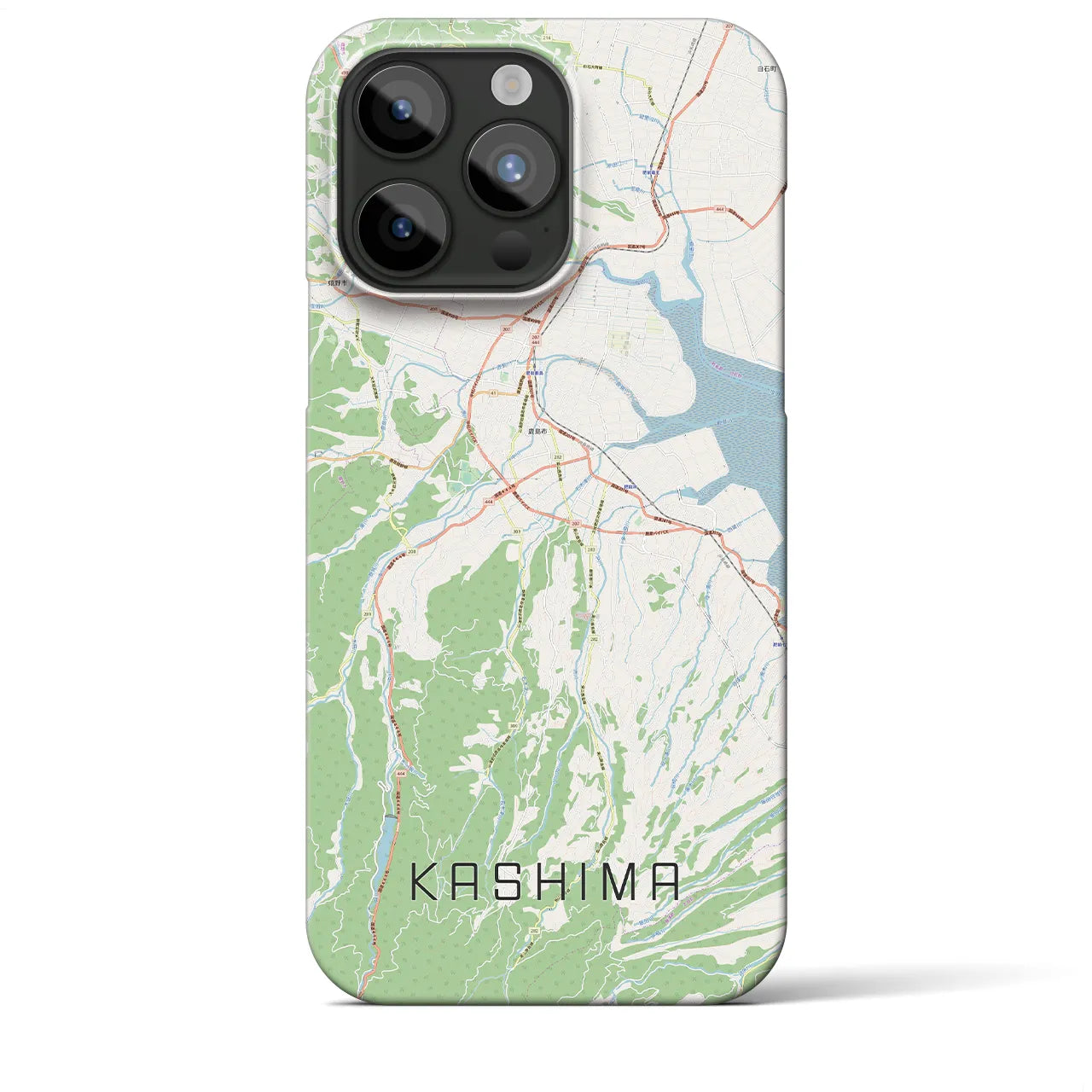 【鹿島(佐賀県)】地図柄iPhoneケース(バックカバータイプ)