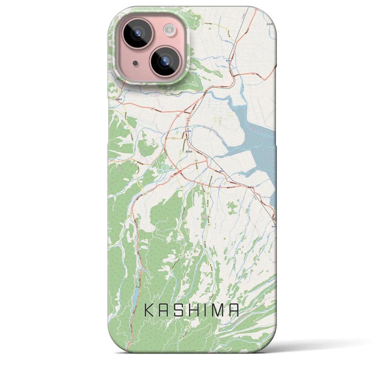 【鹿島(佐賀県)】地図柄iPhoneケース(バックカバータイプ)