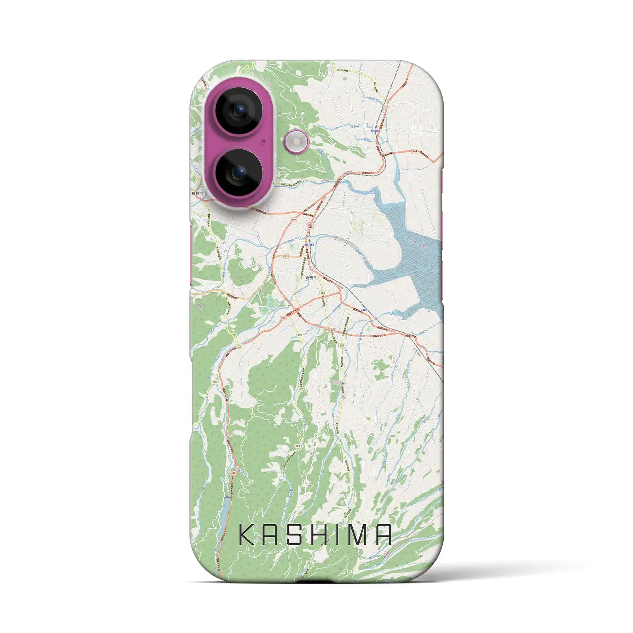 【鹿島(佐賀県)】地図柄iPhoneケース(バックカバータイプ)