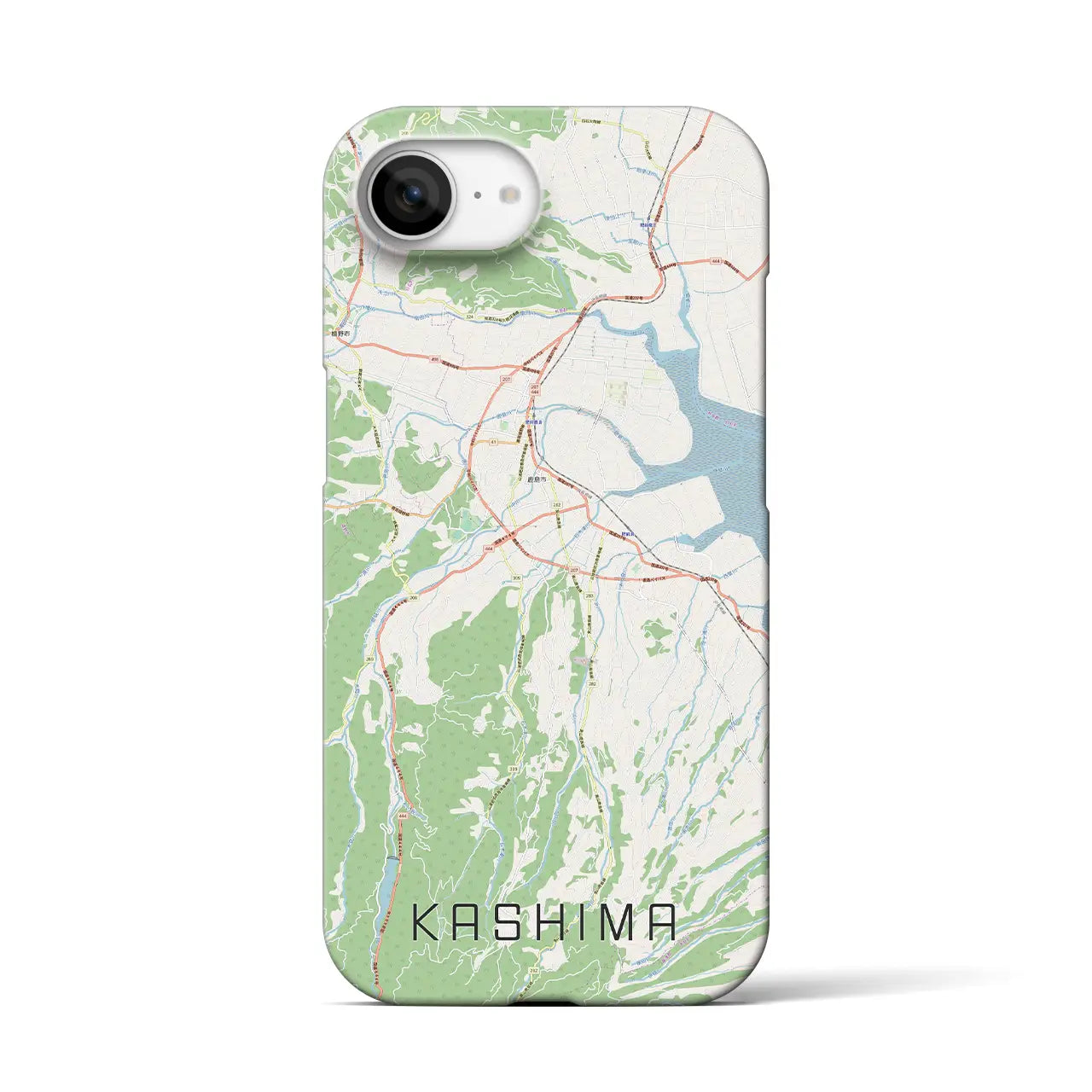 【鹿島(佐賀県)】地図柄iPhoneケース(バックカバータイプ)