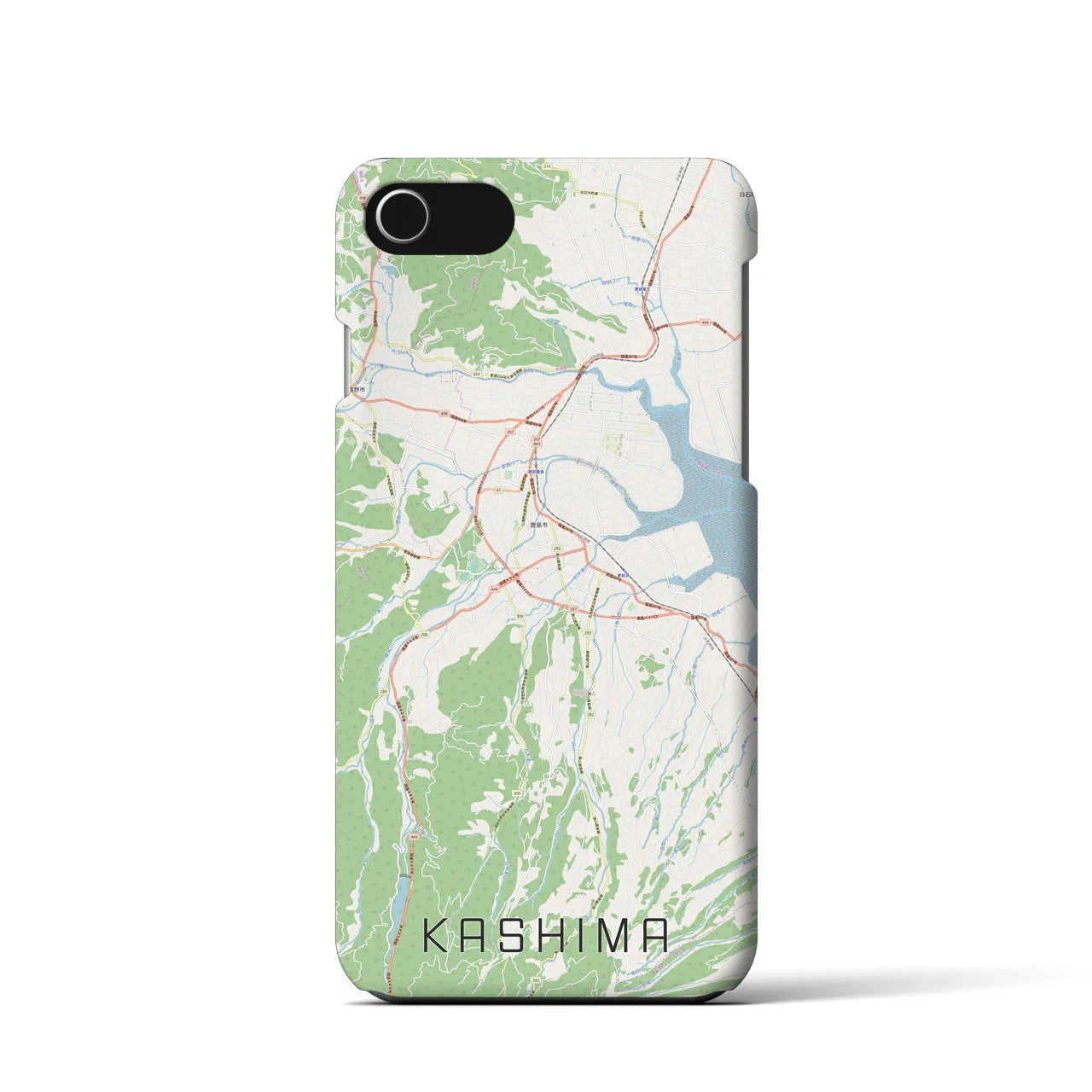 【鹿島(佐賀県)】地図柄iPhoneケース(バックカバータイプ)