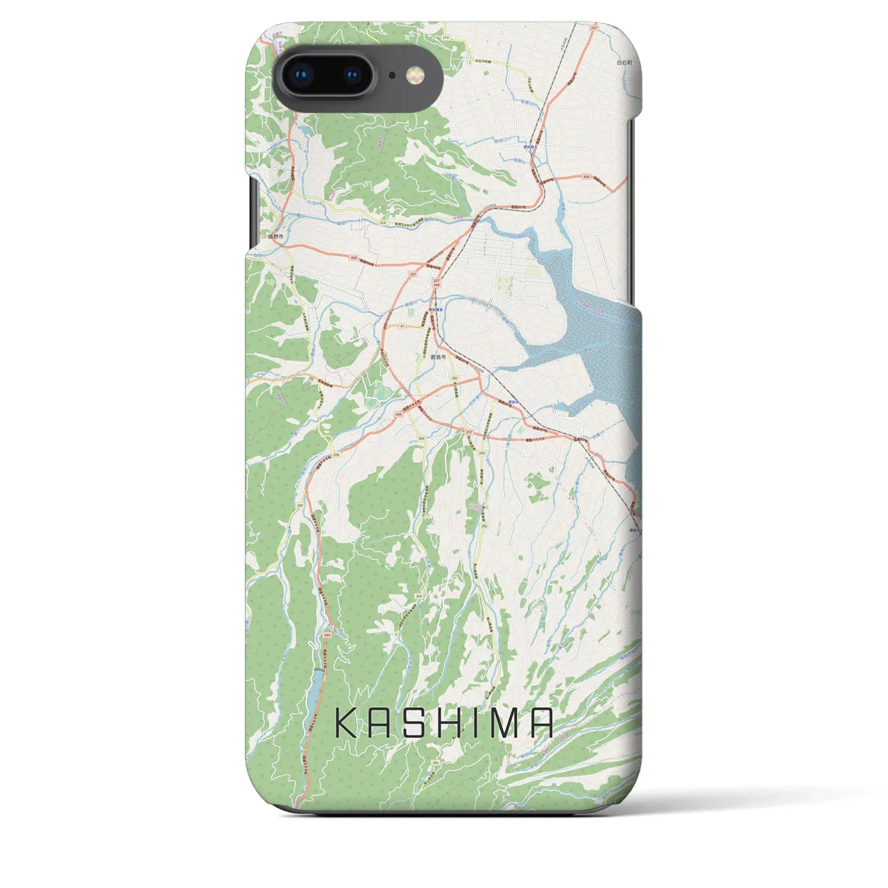 【鹿島(佐賀県)】地図柄iPhoneケース(バックカバータイプ)