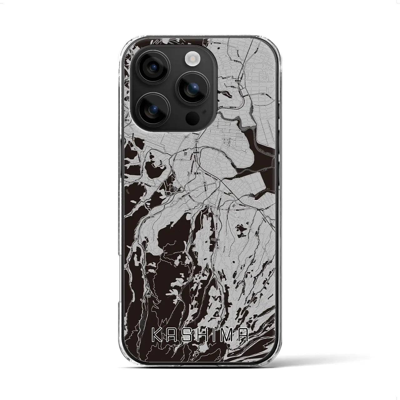 【鹿島(佐賀県)】地図柄iPhoneケース(クリアタイプ)