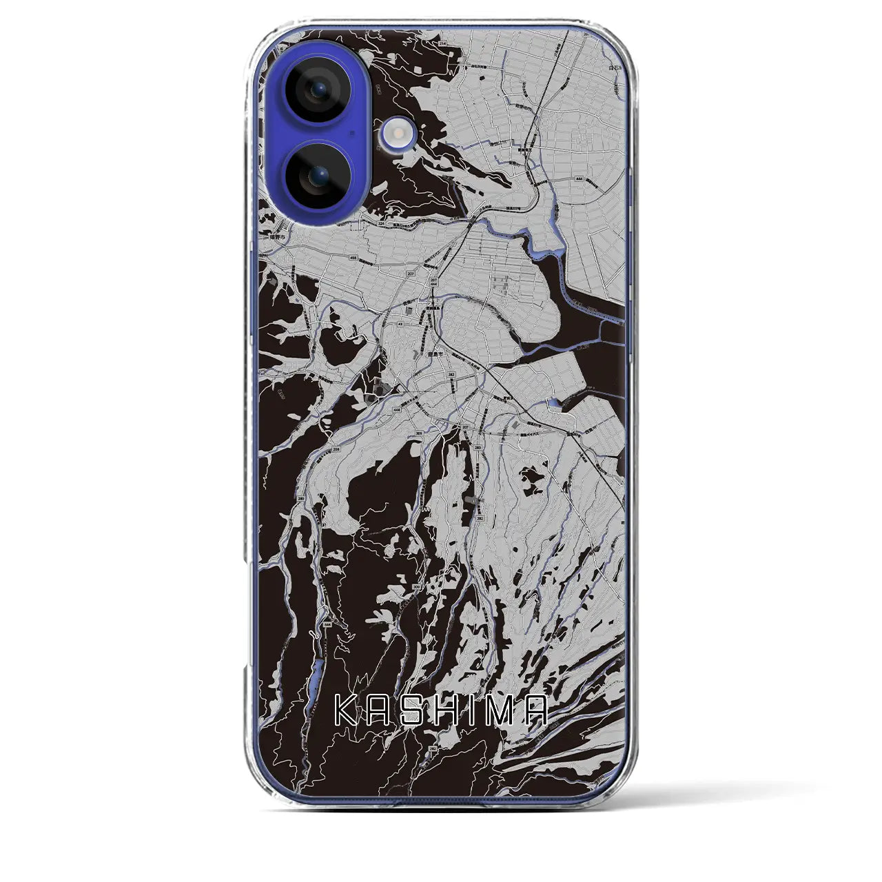 【鹿島(佐賀県)】地図柄iPhoneケース(クリアタイプ)
