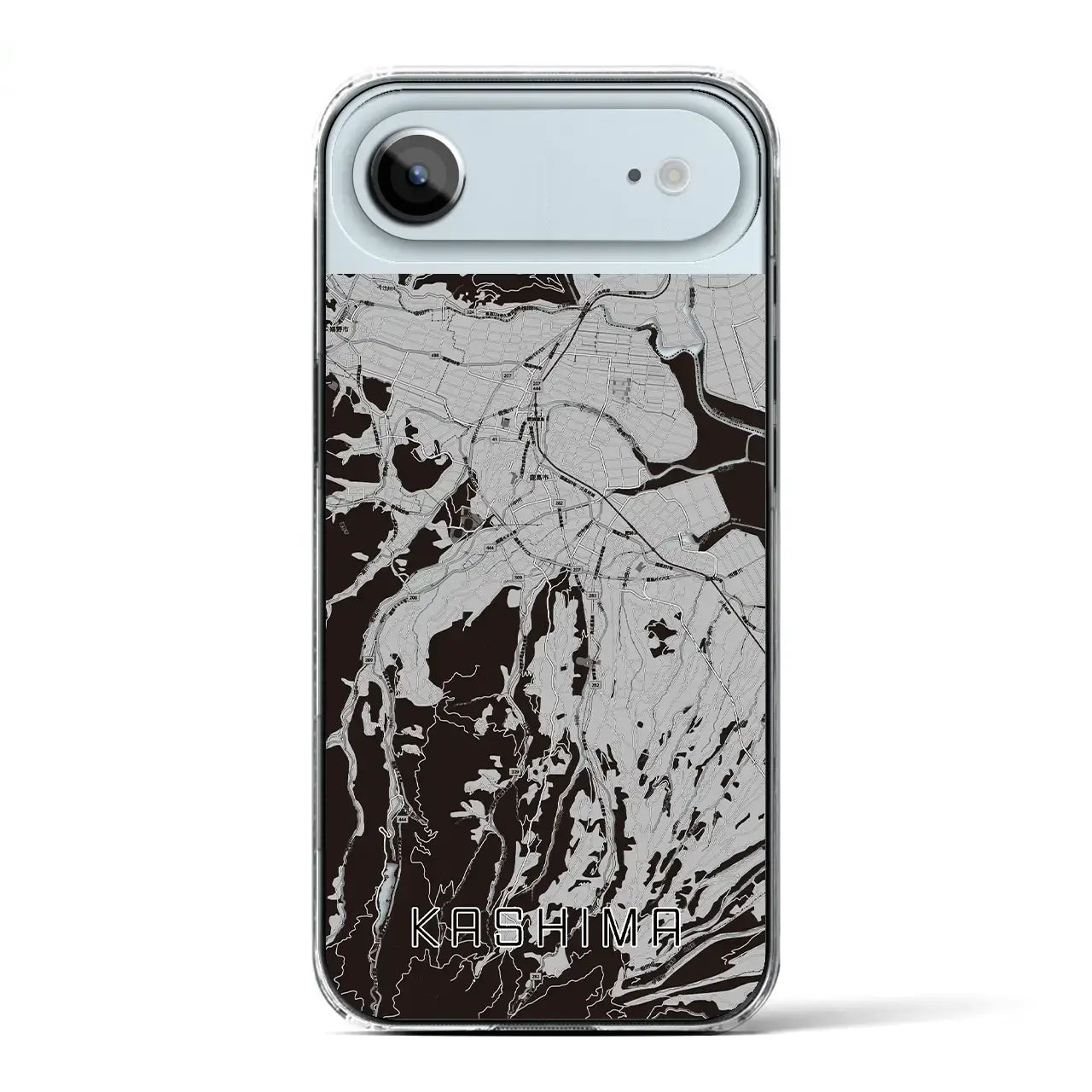 【鹿島(佐賀県)】地図柄iPhoneケース(クリアタイプ)