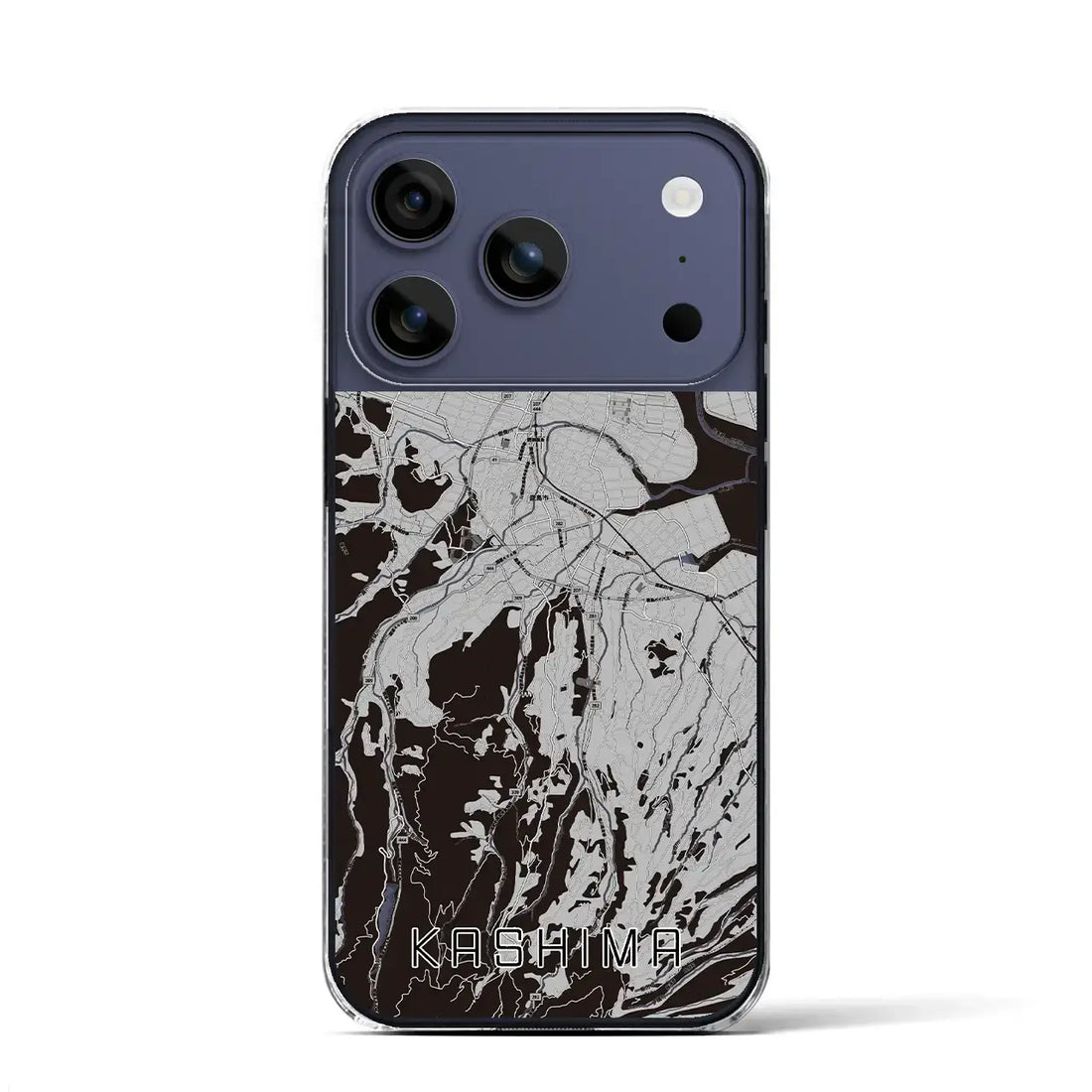 【鹿島(佐賀県)】地図柄iPhoneケース(クリアタイプ)