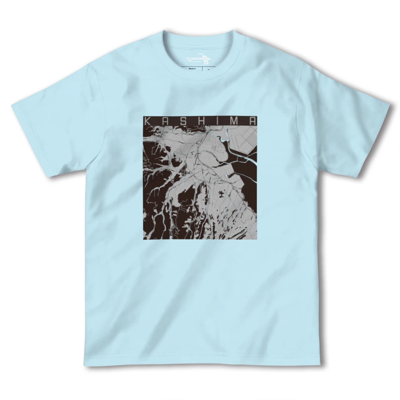 【鹿島(佐賀県)(佐賀県)】地図柄ヘビーウェイトTシャツ