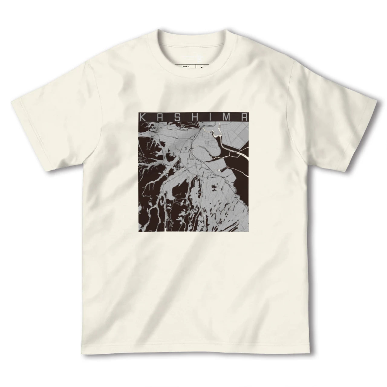【鹿島(佐賀県)(佐賀県)】地図柄ヘビーウェイトTシャツ