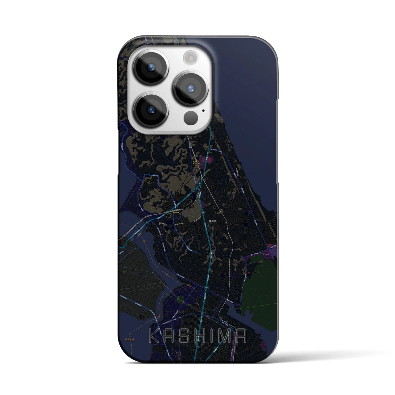 【鹿島(茨城県)】地図柄iPhoneケース(バックカバータイプ)