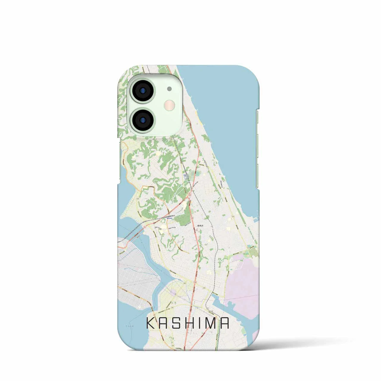 【鹿島(茨城県)】地図柄iPhoneケース(バックカバータイプ)