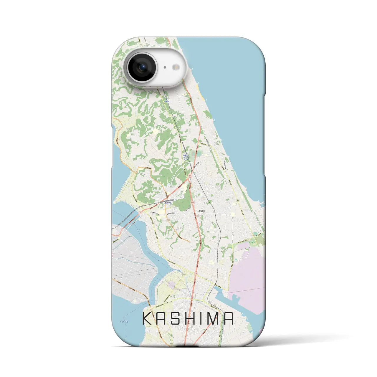 【鹿島(茨城県)】地図柄iPhoneケース(バックカバータイプ)