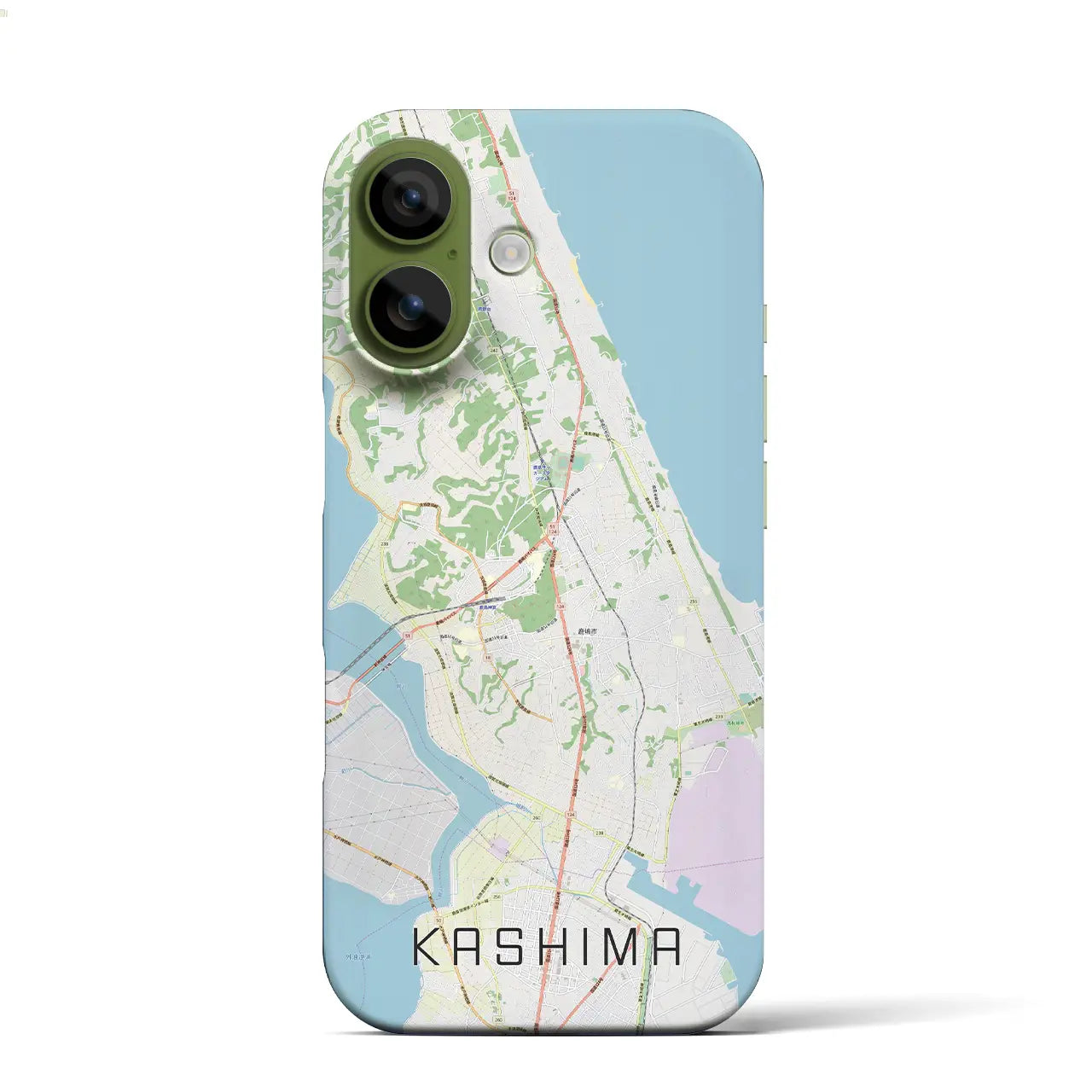 【鹿島(茨城県)】地図柄iPhoneケース(バックカバータイプ)