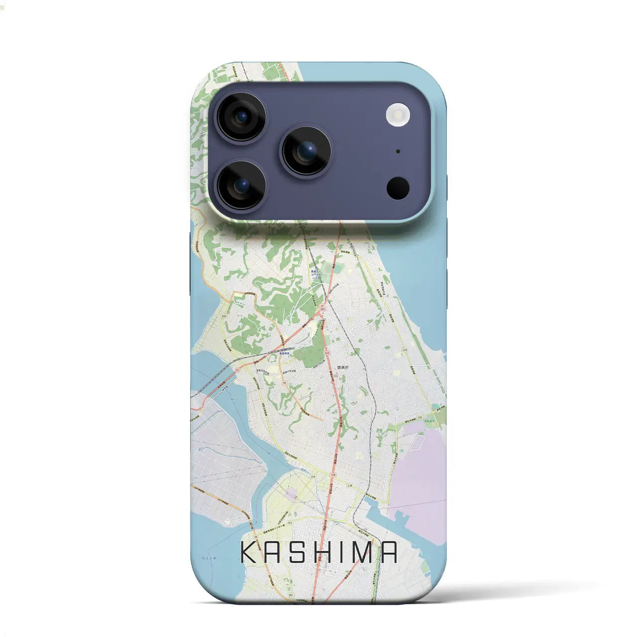 【鹿島(茨城県)】地図柄iPhoneケース(バックカバータイプ)