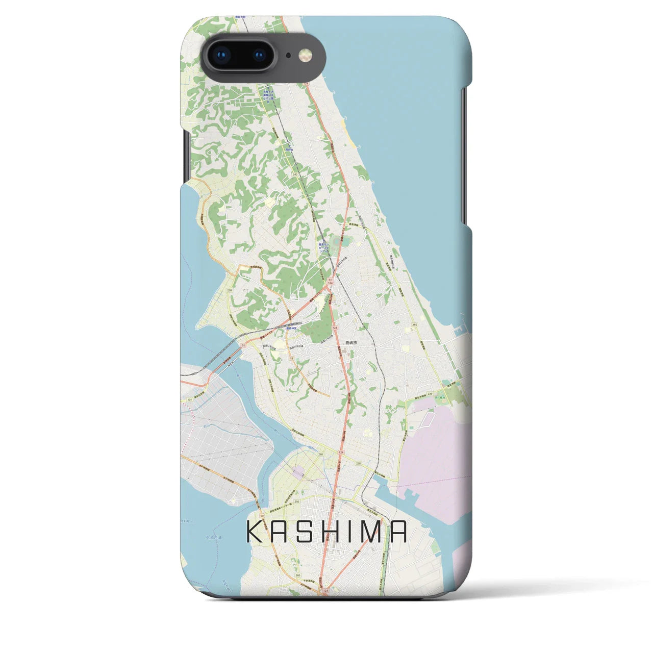 【鹿島(茨城県)】地図柄iPhoneケース(バックカバータイプ)