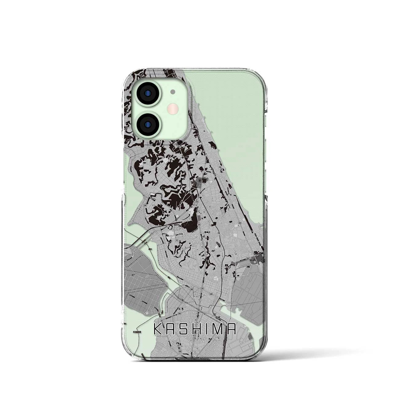 【鹿島(茨城県)】地図柄iPhoneケース(クリアタイプ)