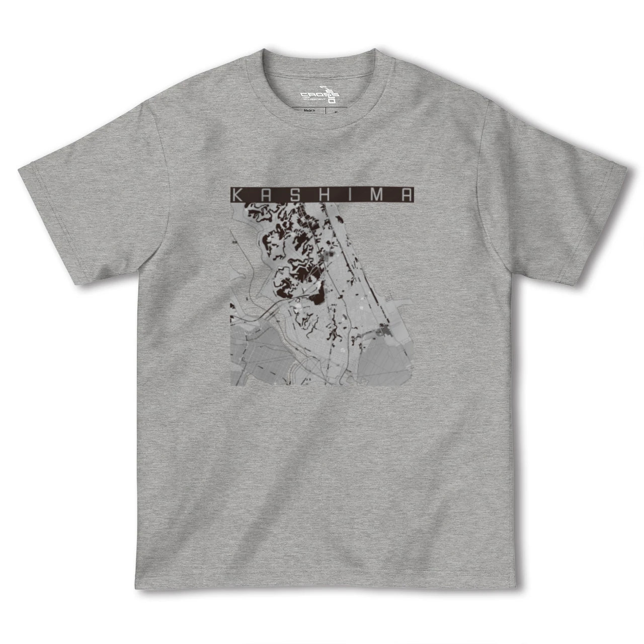 【鹿島(茨城県)】地図柄ヘビーウェイトTシャツ