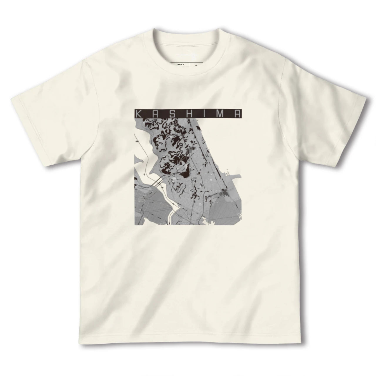 【鹿島(茨城県)】地図柄ヘビーウェイトTシャツ