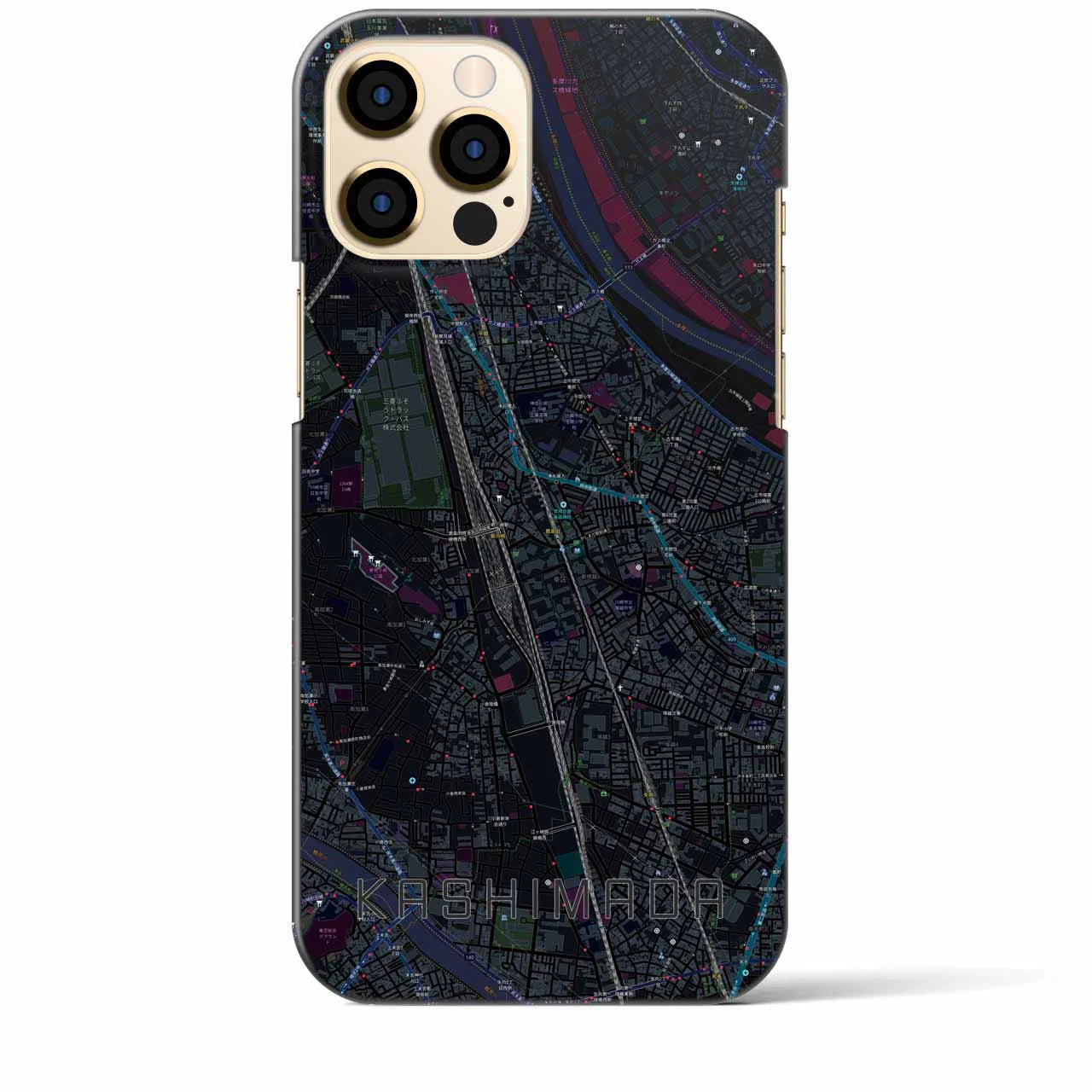 【鹿島田(神奈川県)】地図柄iPhoneケース(バックカバータイプ)
