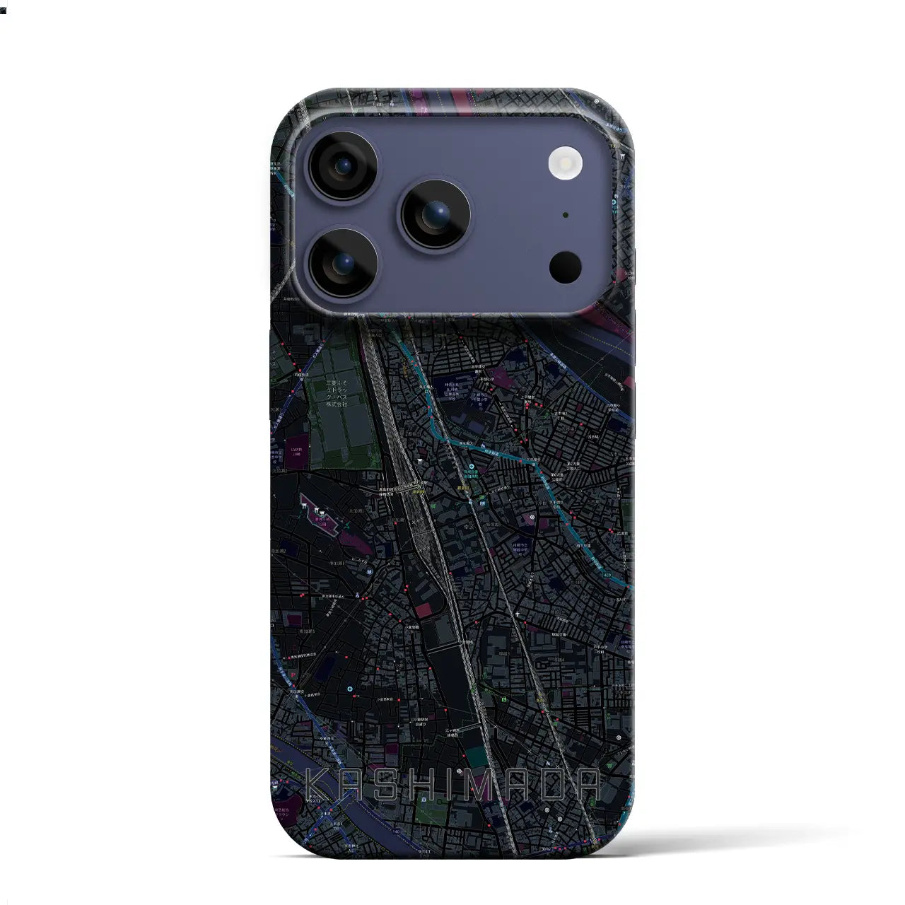 【鹿島田(神奈川県)】地図柄iPhoneケース(バックカバータイプ)