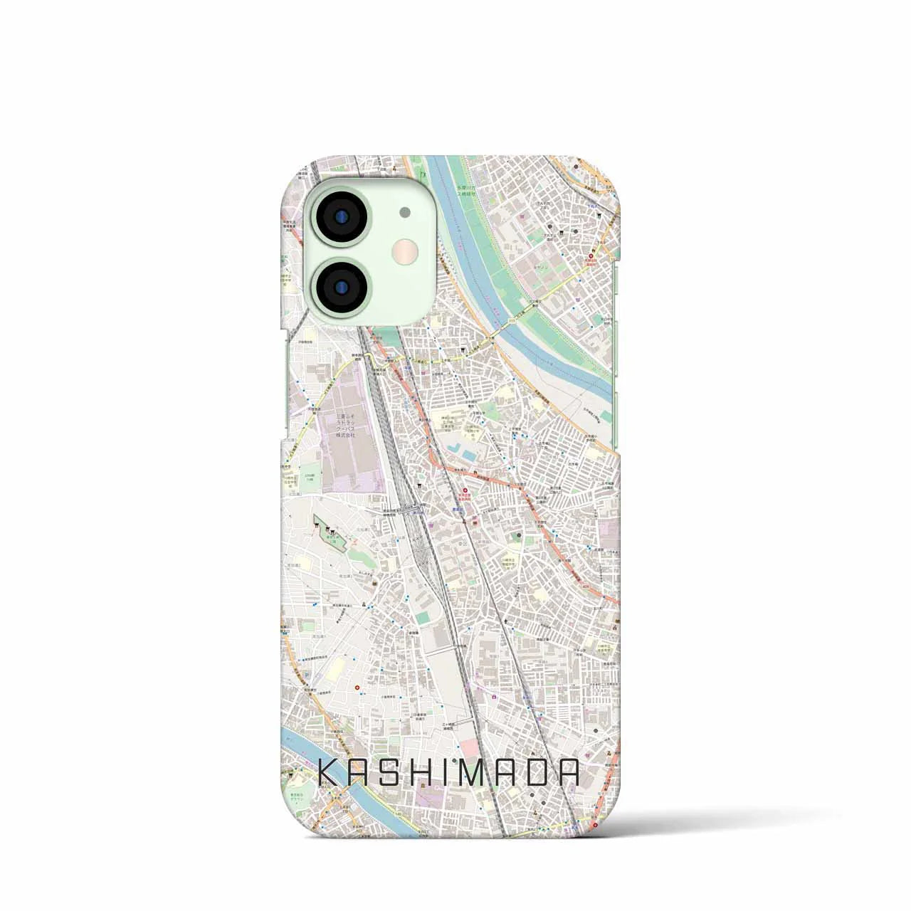 【鹿島田(神奈川県)】地図柄iPhoneケース(バックカバータイプ)