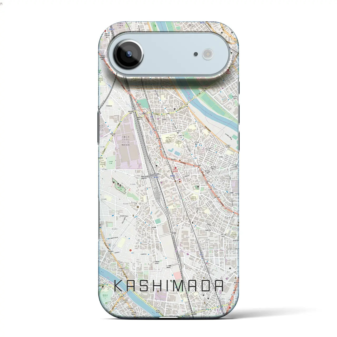 【鹿島田(神奈川県)】地図柄iPhoneケース(バックカバータイプ)