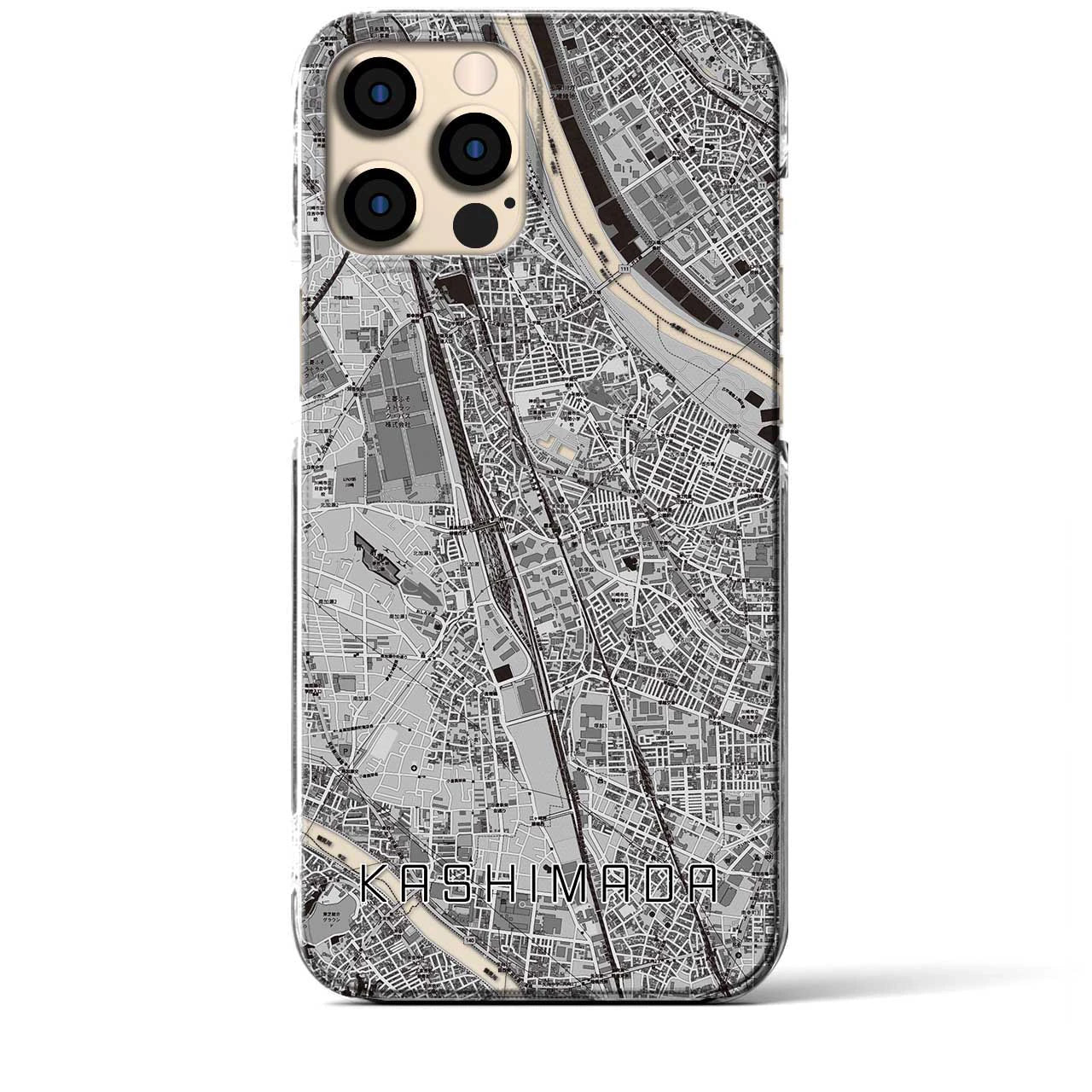 【鹿島田(神奈川県)】地図柄iPhoneケース(クリアタイプ)