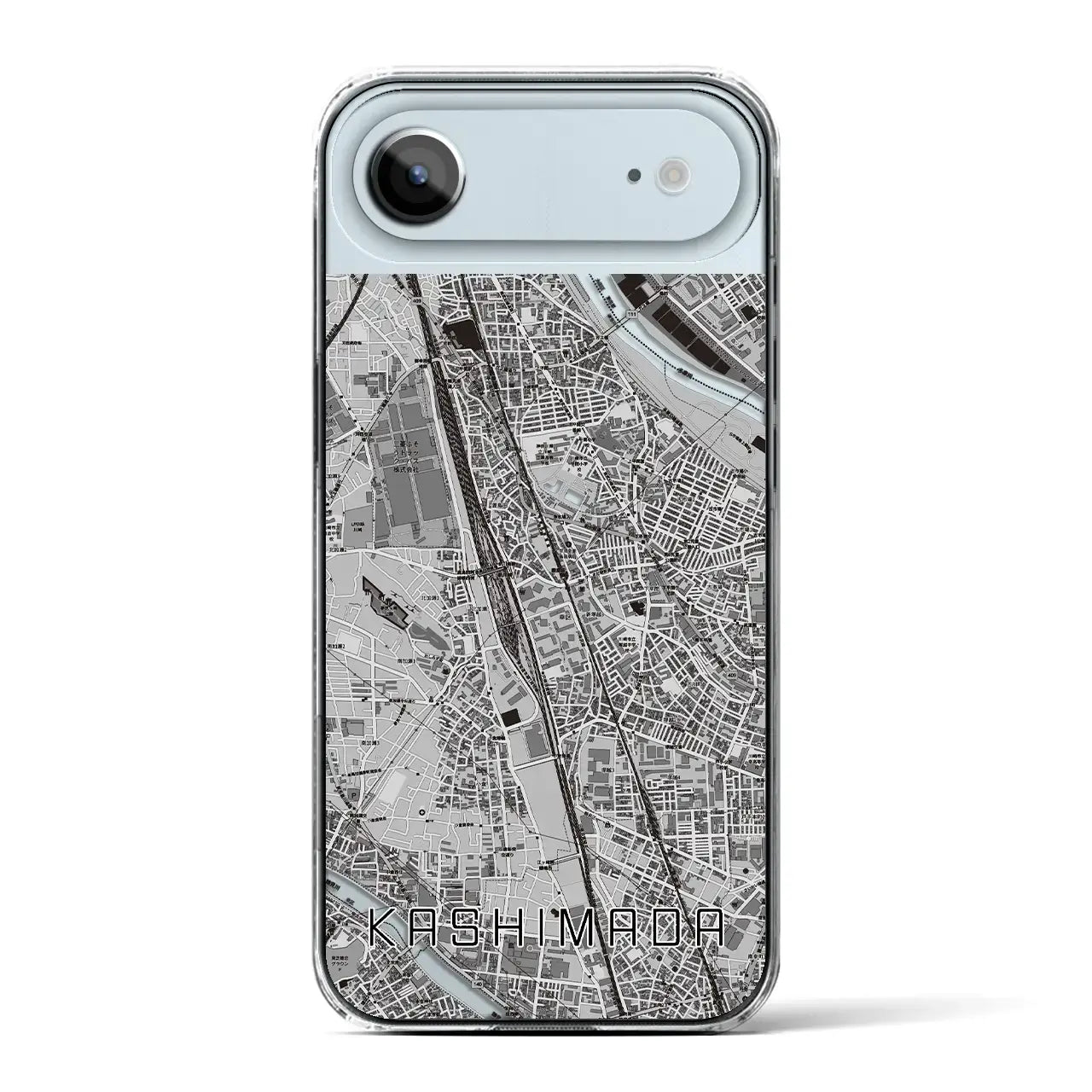 【鹿島田(神奈川県)】地図柄iPhoneケース(クリアタイプ)