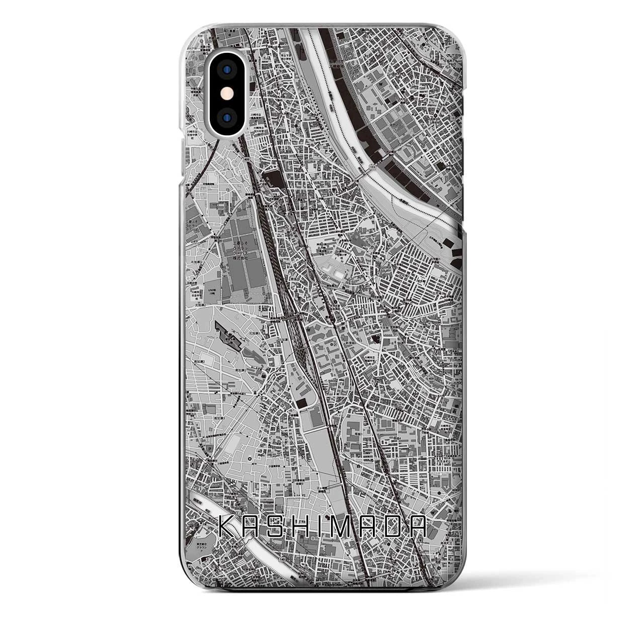 【鹿島田(神奈川県)】地図柄iPhoneケース(クリアタイプ)