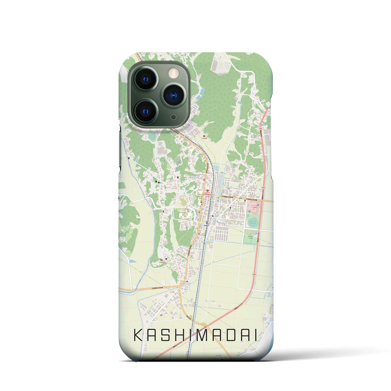 【鹿島台(宮城県)】地図柄iPhoneケース(バックカバータイプ)