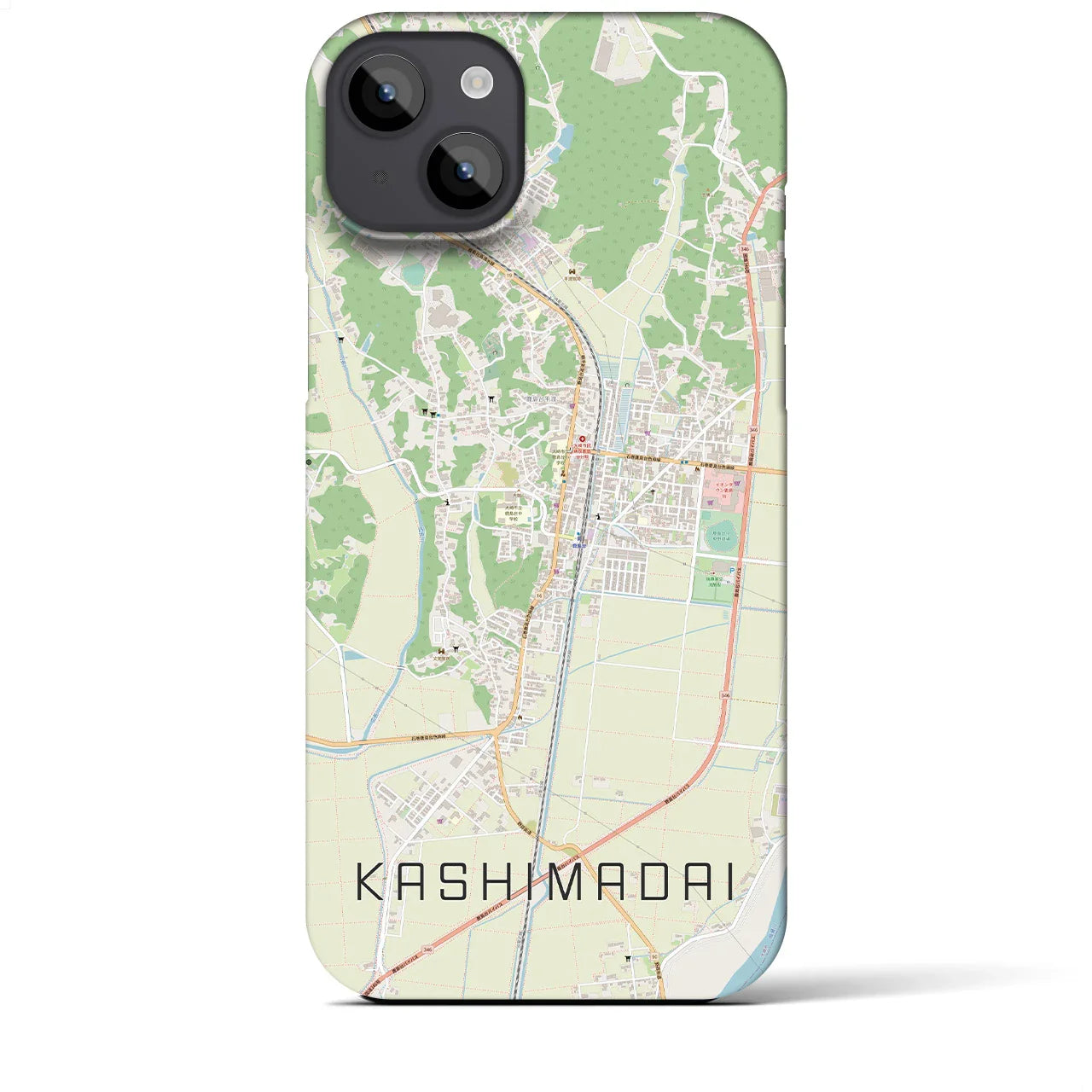【鹿島台(宮城県)】地図柄iPhoneケース(バックカバータイプ)