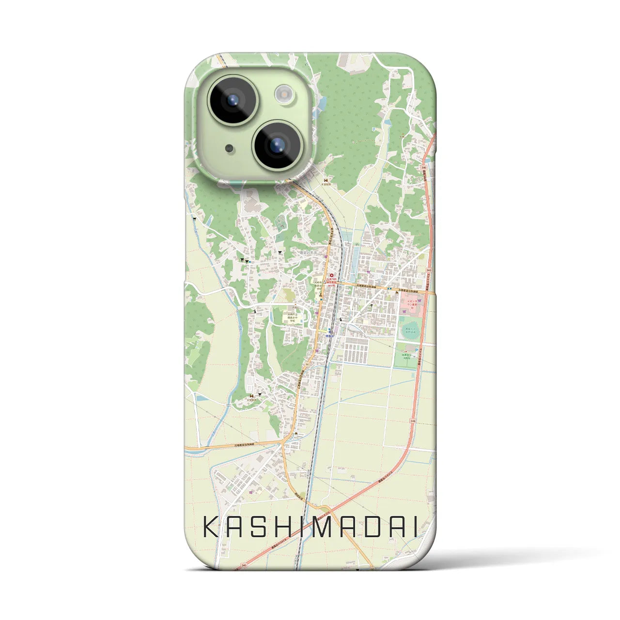 【鹿島台(宮城県)】地図柄iPhoneケース(バックカバータイプ)