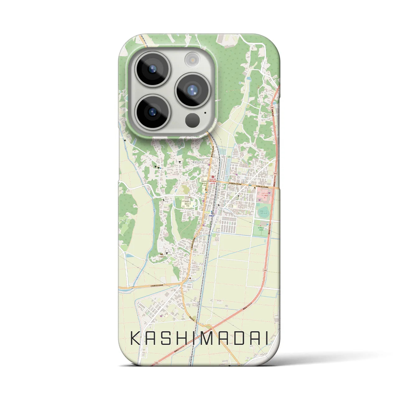 【鹿島台(宮城県)】地図柄iPhoneケース(バックカバータイプ)