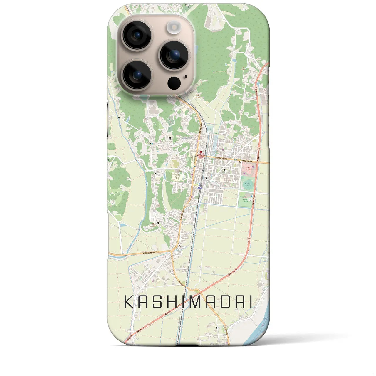 【鹿島台(宮城県)】地図柄iPhoneケース(バックカバータイプ)