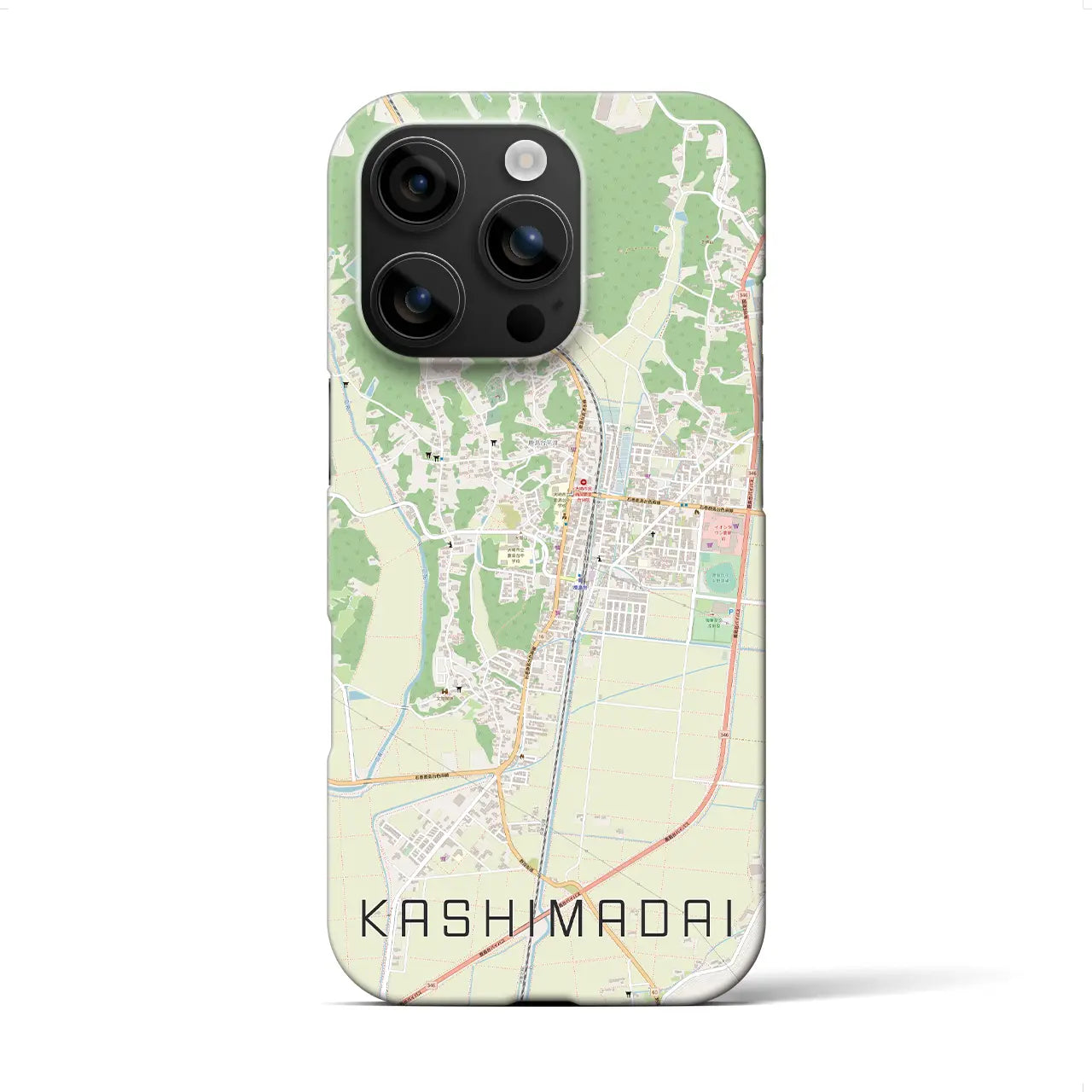 【鹿島台(宮城県)】地図柄iPhoneケース(バックカバータイプ)