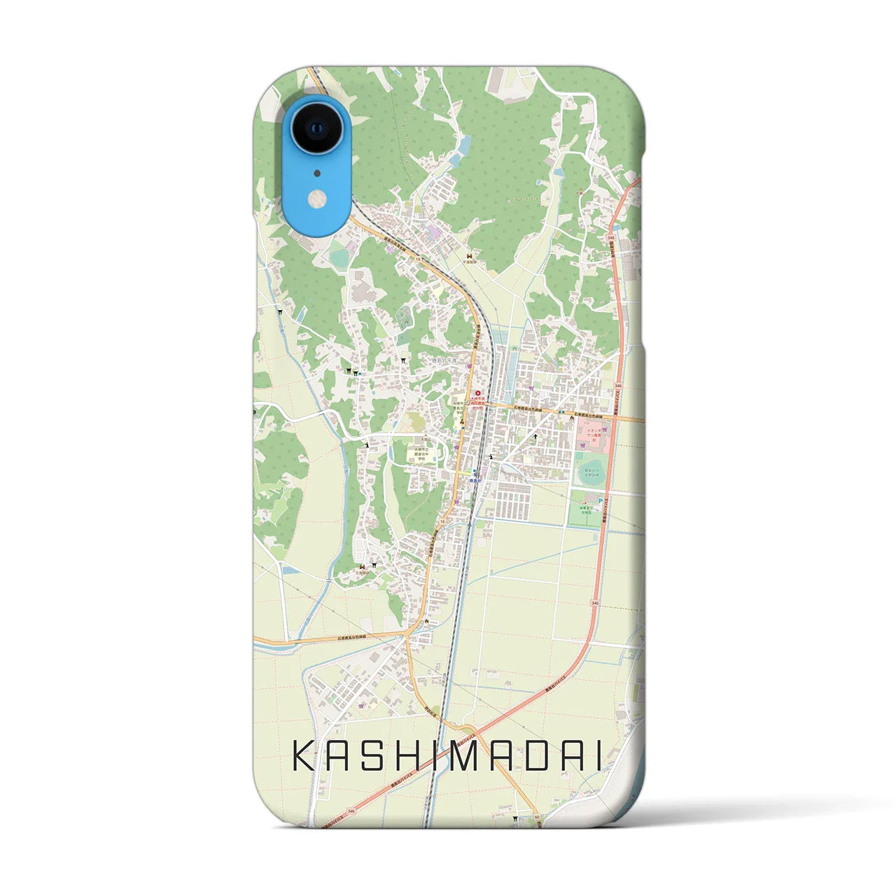 【鹿島台(宮城県)】地図柄iPhoneケース(バックカバータイプ)
