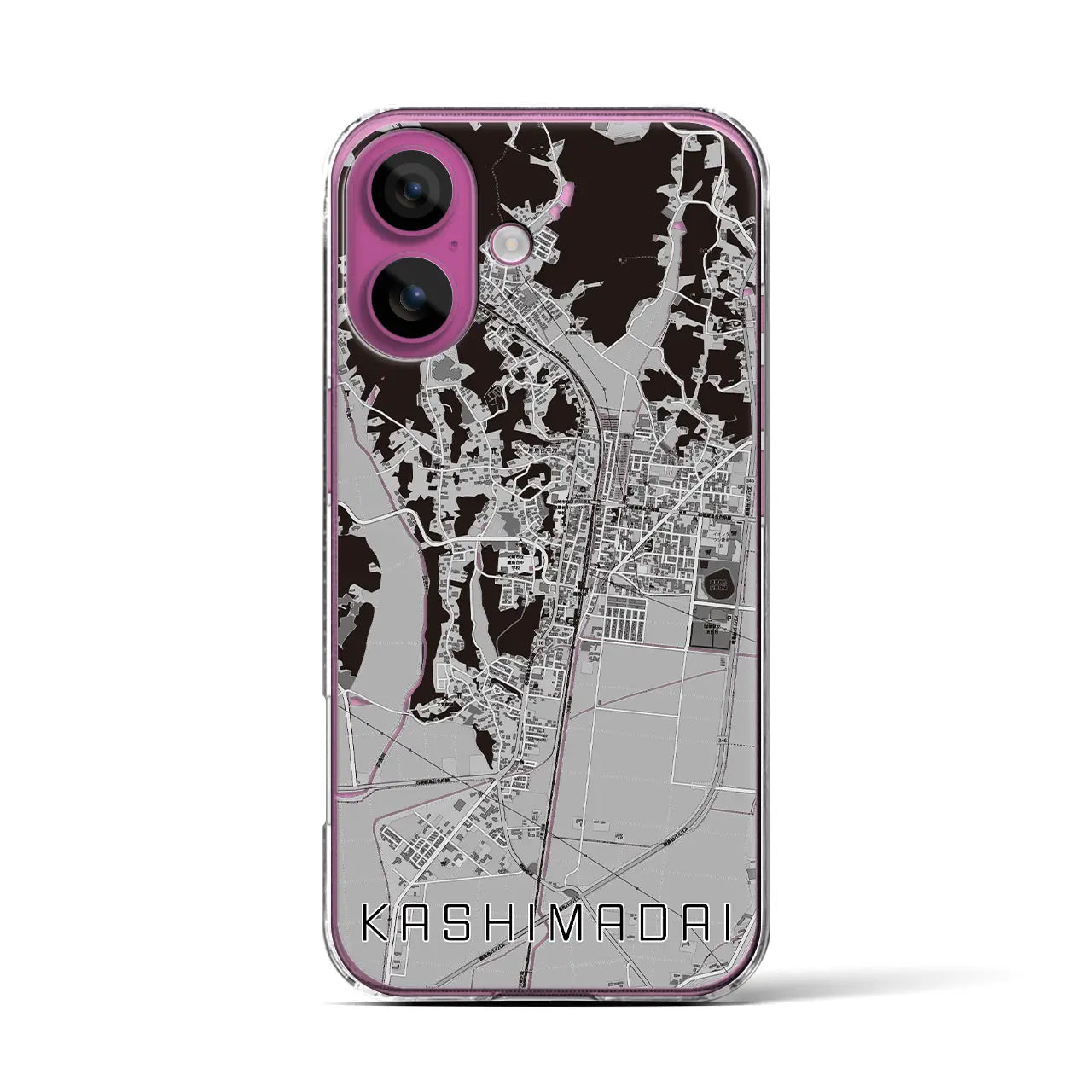 【鹿島台(宮城県)】地図柄iPhoneケース(クリアタイプ)